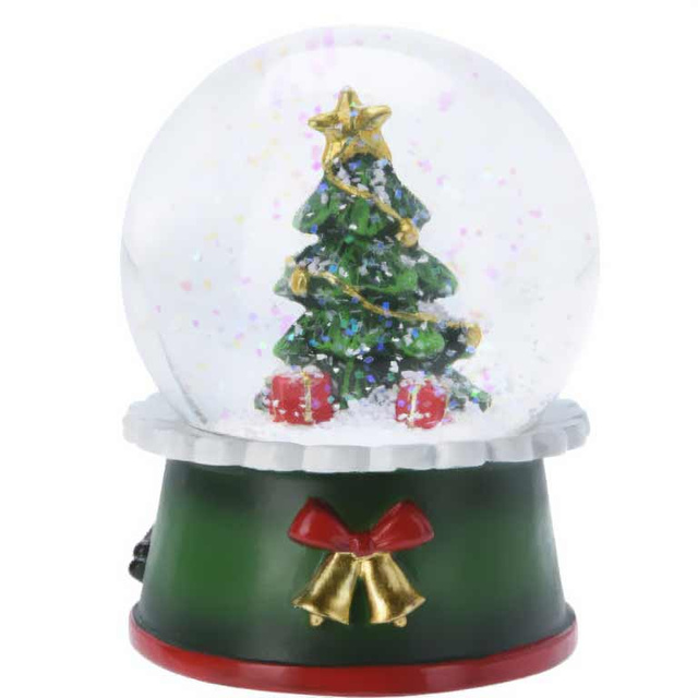 Glob de zăpadă cu Moș Crăciun, Ø 6,5 cm