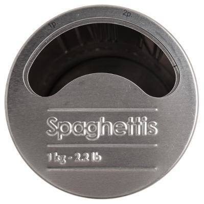 Recipient pentru spaghete, 1 kg, metal, negru