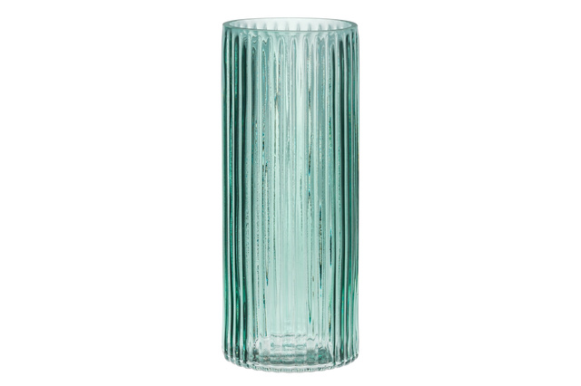 Vază din sticlă în dungi, 29,5 cm