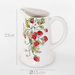 Carafa ceramica Strawberry, model capsuni, 1250 ml
