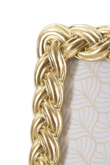 Ramă aurie cu stucco, 19 x 24,5 cm