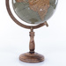 Glob de birou, lemn, albastru, 38 cm
