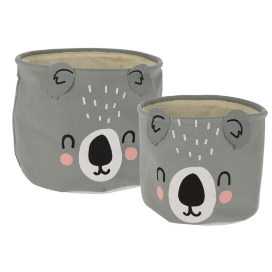 CUTE cos pentru jucarii, set de doua recipiente