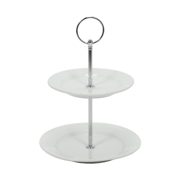 Platou din porțelan cu două niveluri