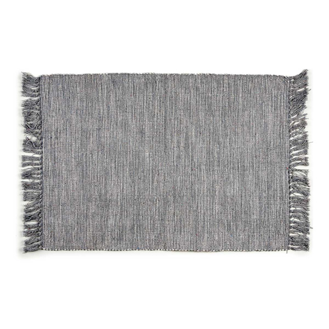 Covor cu franjuri, 100% bumbac, 180 x 120 cm