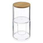 Recipient pentru dischete demachiante și bețișoare Selena, 18,1 cm