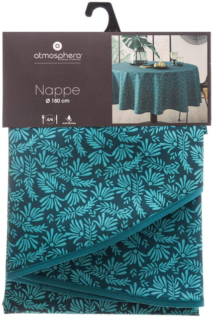 Fata de masă rotundă, Ø 180 cm, cu imprimeu