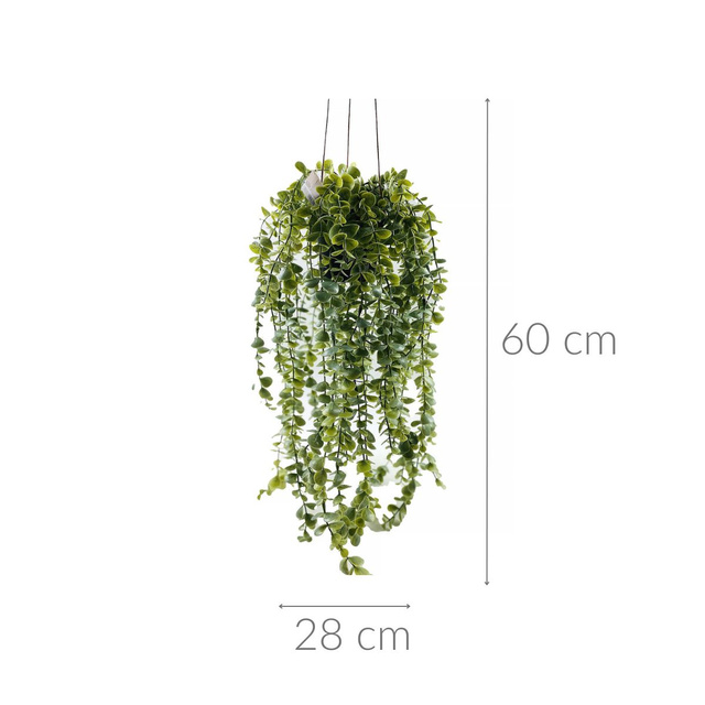 Plantă artificială suspendată Senecio, 60 cm
