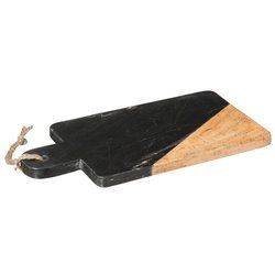 Tocator GEOM HYGGE, 15 x 30 cm, marmură, neagră