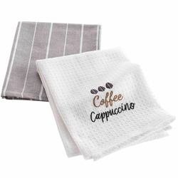 Prosoape de bucatarie din bumbac CAPPUCCINO, 2 bucati