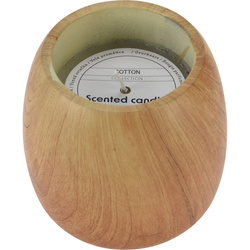 Lumânare parfumată cu suport din ciment, miros de bumbac, Ø 11,8 cm