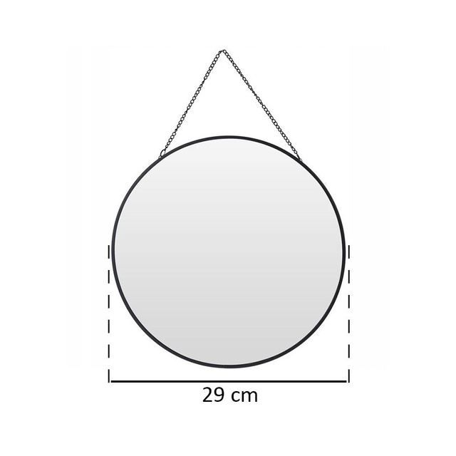 Oglinda de perete rotunda cu pandantiv