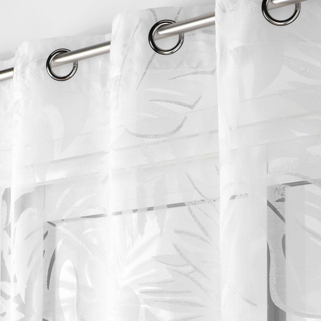 Perdea cu model de plante MAGNOLIA, 140 x 240 cm