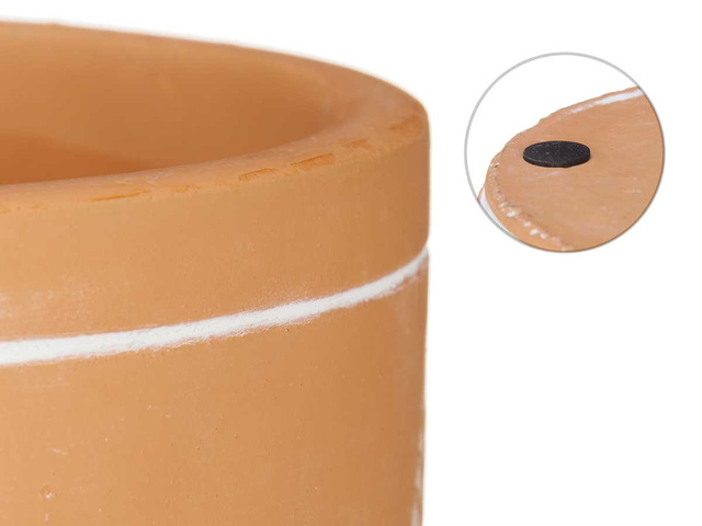 Husa ghiveci din teracota LEAVES