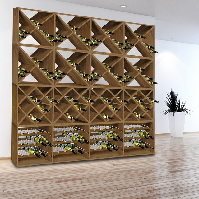 Raft pentru vin, pentru 15 sticle cu posibilitatea de a crea un modul mare