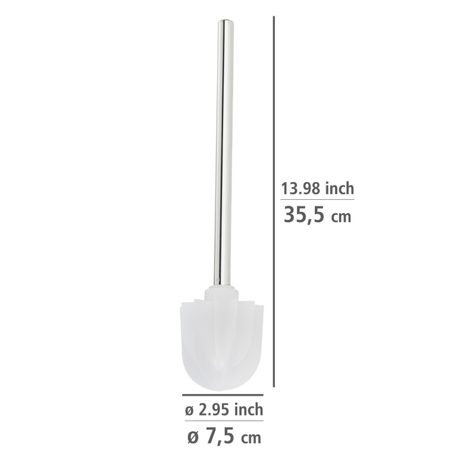 Perie de toaleta cu cap din silicon, Ø 7,5 cm, WENKO