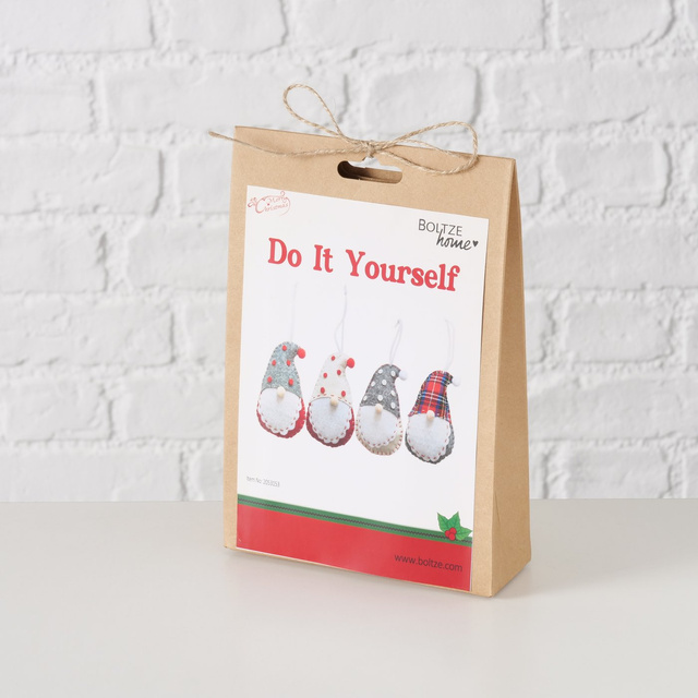 Set DIY pentru crearea de decorațiuni, 4 gnomi