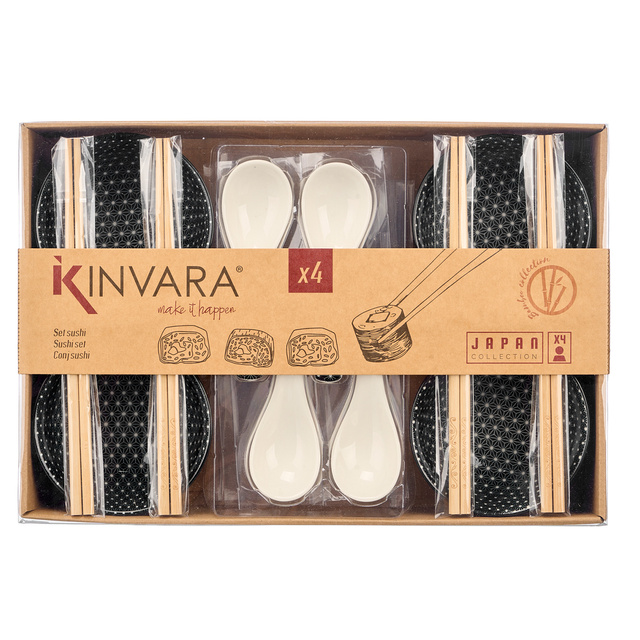 Căni negre pentru ceai BUMY cu suporturi din lemn, 4 bucăți