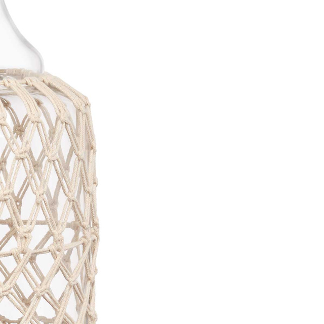 Sticlă decorativă cu șnur împletit