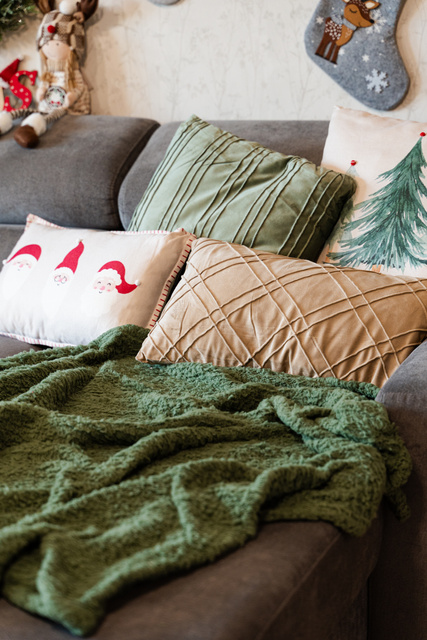 Perna decorativa cu model original, 45 x 45 cm