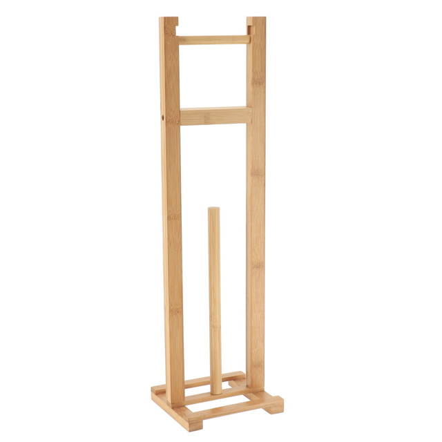 Suport pentru hârtie igienică LINEA din bambus, 65,5 cm