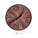 Ceas de perete cu cadran care imită lemnul sub sticlă, Ø 51 cm