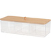 Organizator cosmetic cu capac din bambus