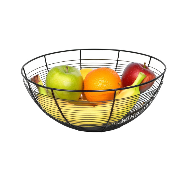 Coș pentru fructe negru Contemp, metal