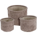 Set de coșuri rotunde pentru depozitare, 3 buc.