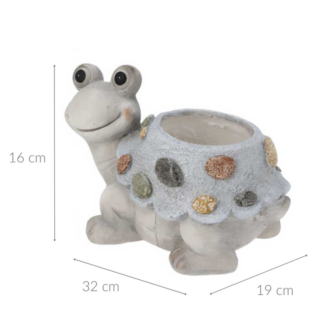 Ghiveci de gradina cu o figurina