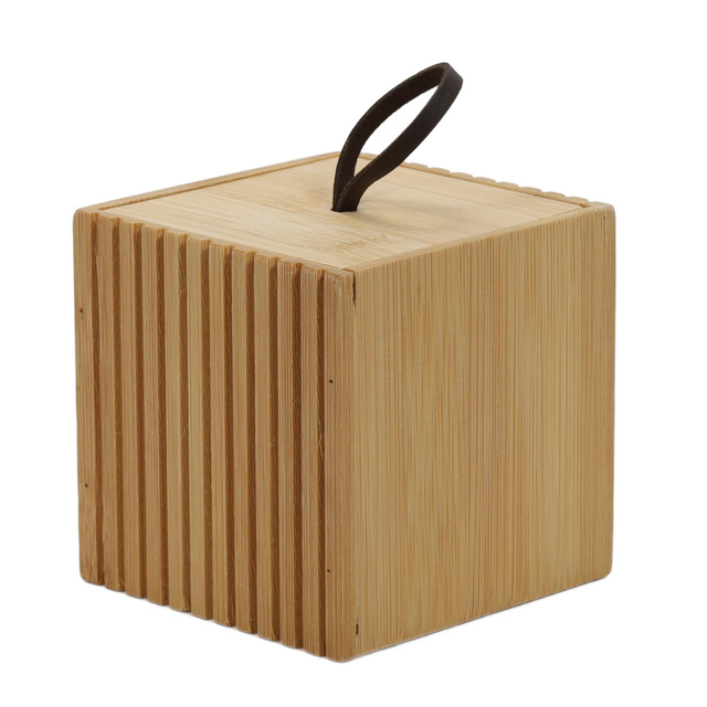 Organizator baie din bambus, 9 x 9 x 9 cm