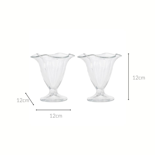 Pahar pentru înghețată deserturi COUPLE, 2 x 150 ml