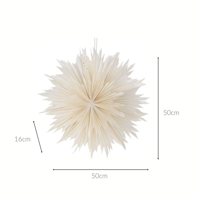 Decorațiune de Crăciun pentru fereastră, stea din hârtie, 50 cm