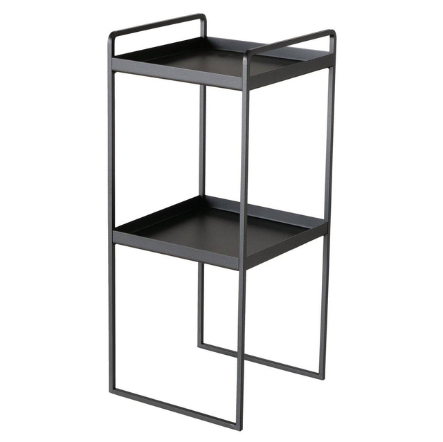 Etajera metalica  Como pentru  flori sau  decoratiuni,  54 cm, negru