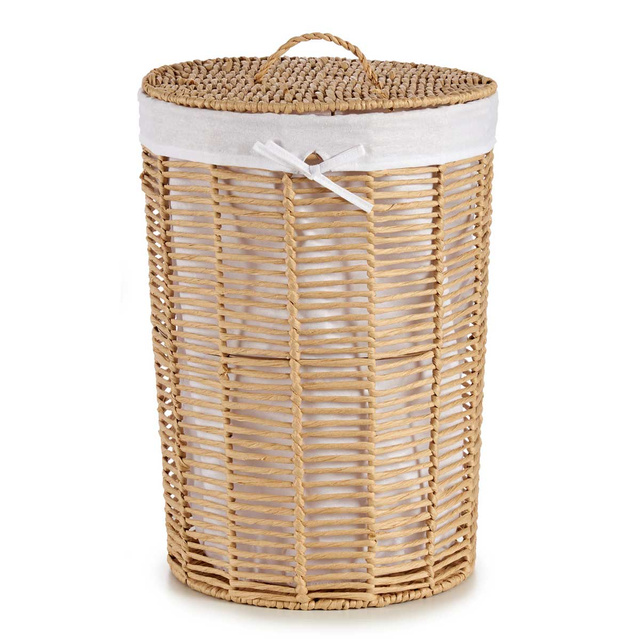 Set 2 coșuri din răchită cu capac, 76 l + 40 l