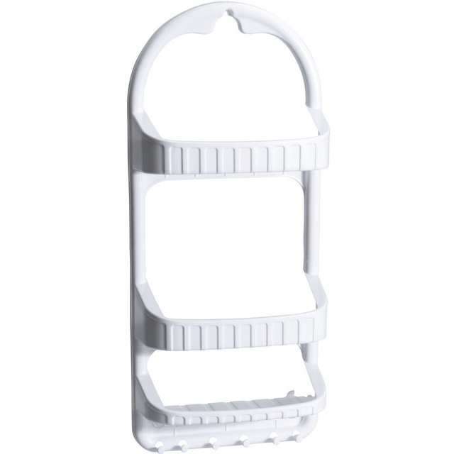 Raft baie 3 nivele Caddy, Alb, 62x12x27 cm, Wenko