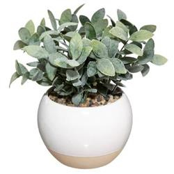 Planta artificiala, Ø 12,5 cm, ghiveci alb