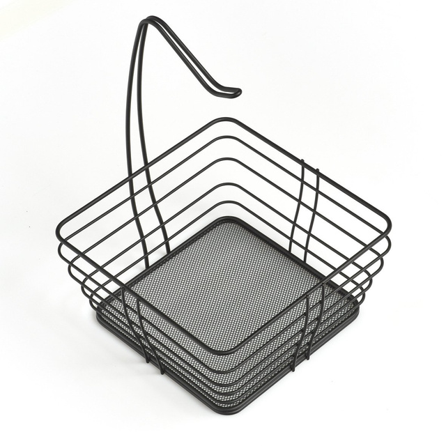 Coș fructe cu suport pentru banane, 26 x 26 x 36 cm, ZELLER