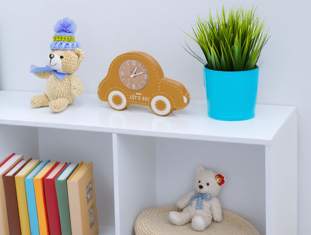 Ceas camera copiilor Mașină de jucărie, 24 x 3,5 x 15,5 cm