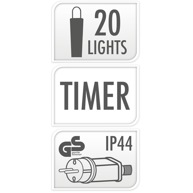 10 siruri de lumini LED