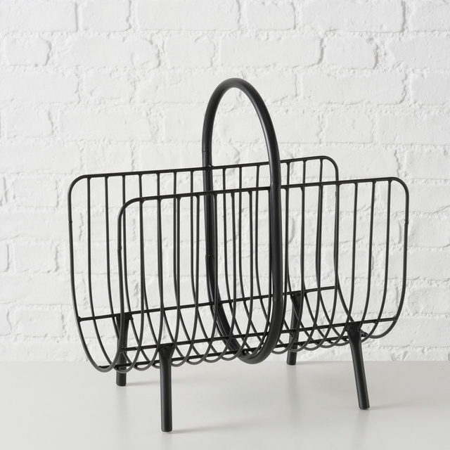 Suport pentru ziare metalic CINDY, 22 x 40 cm