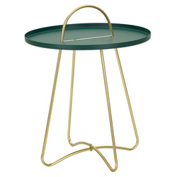 Măsuță rotundă GRENT din metal vopsit electrostatic, Ø 45 cm