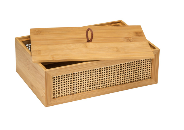 Cutie cosmetice ALLEGRE BAMBOO, 22 x 7 x 15 cm, WENKO