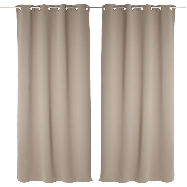 Set 2 draperii cu inele 135 x 240 cm