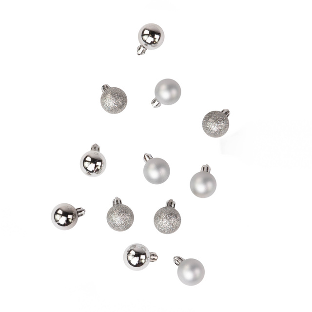 Globulete de Crăciun, 12 bucăți, Ø 3 cm