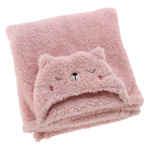 Hanorac cu gluga pentru copii Teddy, cu urechi, 70 x 100 cm