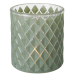 Sfeșnic mozaic Dustin, 8 cm, verde