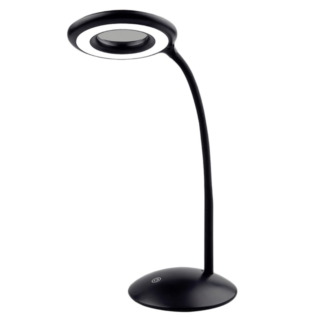 Lampa LED de birou, cu lupa, Ø 14,8 cm