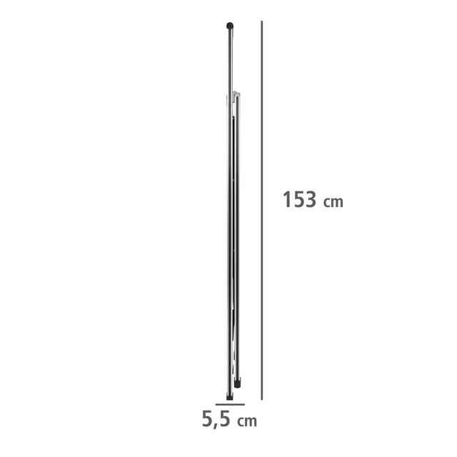 Scară din aluminiu, cu 4 trepte, WENKO, gri