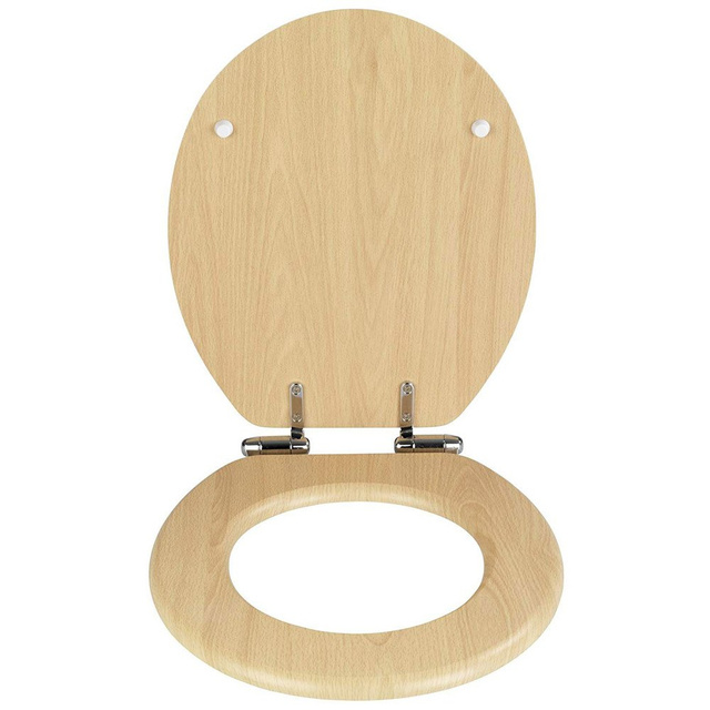 Capac de toaleta cu mecanism de inchidere lenta, MDF, WENKO